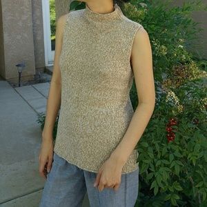 Liz Clairborne Beige Knit Top Size M